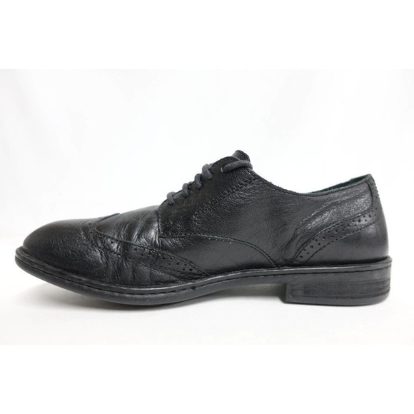 BORN Bainbridge Black 13 M Men Wingtip Leather Dress Shoes